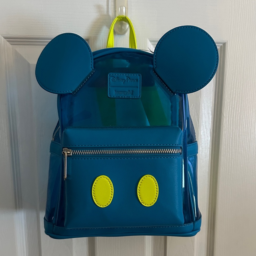Disney Blue and Yellow Mickey Mouse Backpack